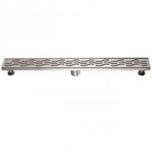 Dawn LHG320304MB - Shower linear drain--14G, 304type stainless steel, matte gold finish: 32''Lx3'&apos