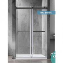 Dawn NAI606538C - Shower Door 60''x65''; 3/8'' thick, Chrome