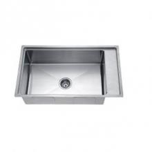 Dawn SRF321710 - Undermount Small Corner Radius Single Bowl, 18G: 33-1/8''L x 19-3/16''W x 10&a