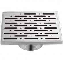 Dawn SRO050504 - Shower square drain--9G, 304type stainless steel, polished, satin finish: 5''Lx5'&a