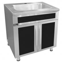 Dawn SSC3336G - Stainless Steel Sink Base Cabinet with Glass Door
