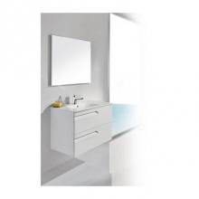 Dawn VITC124614-01 - Dawn® Vitale Series White Wall Mount Cabinet with Self Soft Closing Finger Pull Drawers