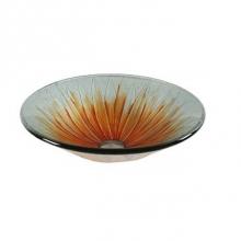 Dawn GVB81601 - Dawn® Tempered glass handmade vessel sink-round shape