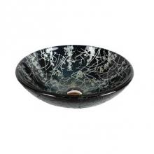 Dawn GVB81610 - Dawn® Tempered glass handmade vessel sink-round shape