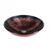Dawn GVB81611 - Dawn® Tempered glass handmade vessel sink-round shape