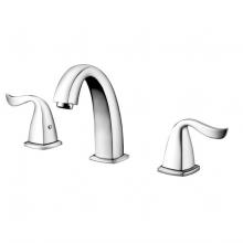 Dawn AB04 1272C - Dawn® 3-hole widespread lavatory faucet with lever handles for 8'' centers, Chrome