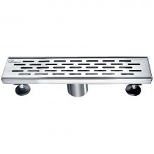 Dawn LYE120304 - Shower linear drain--14G, 304type stainless steel, polished, satin finish: 12''Lx3'
