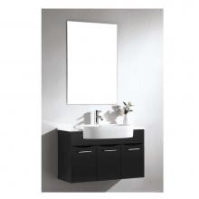 Dawn UN7801-06 - Dawn® Vanity Set: Sink Top (RET251405-06), Cabinet (REC331521-06) & Mirror (REM23013