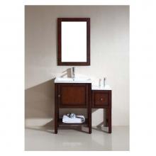 Dawn UN98035-04 - Dawn® Vanity Set: Counter Top (RAT241501-04), Cabinet (RAC231532-04), Side Cabinet (