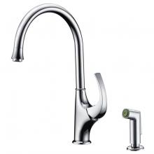 Dawn AB04 3276C - Dawn® Single-lever kitchen faucet with side-spray, Chrome