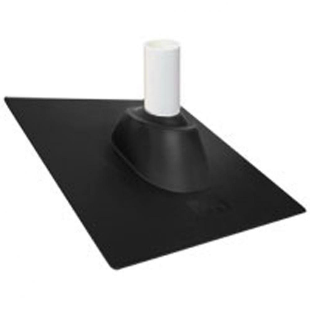 18'' x 18'' Hard Plastic Base Roof Flashings for 1 1/4'' or 1 1/2&ap