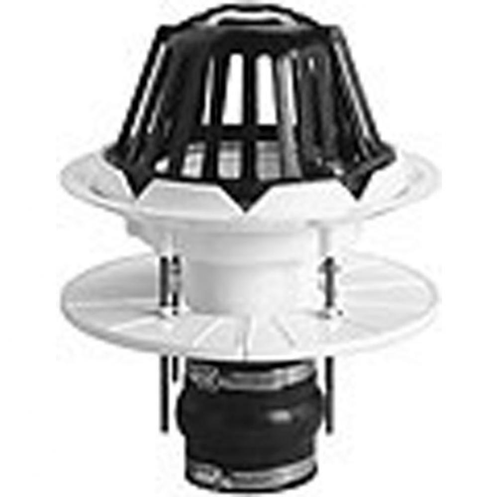 4'' PVC Roof Drain w/Cast Iron Dome Kit