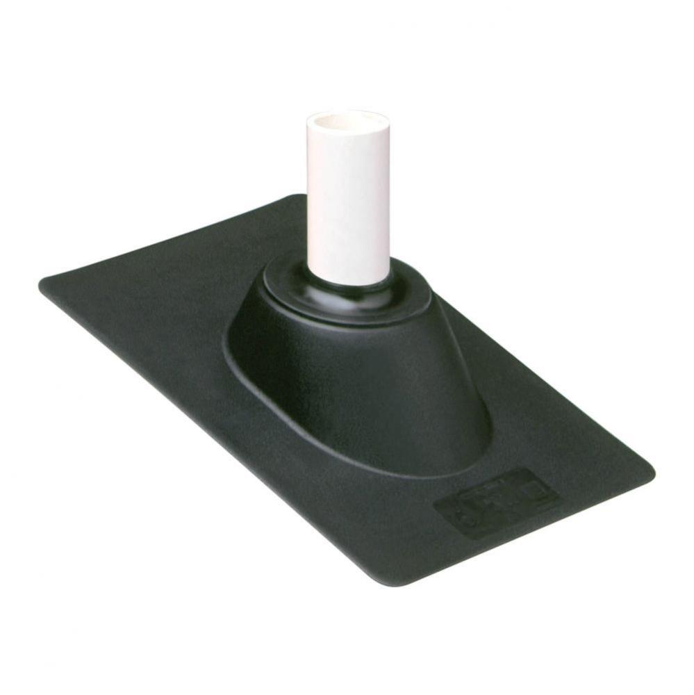 Hard Plastic Base Roof Flashings for 1 1/4'' or 1 1/2'' Vent Pipe