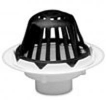 IPS Roofing Products 86121 - 4'' PVC Roof Drain w/Plastic Dome