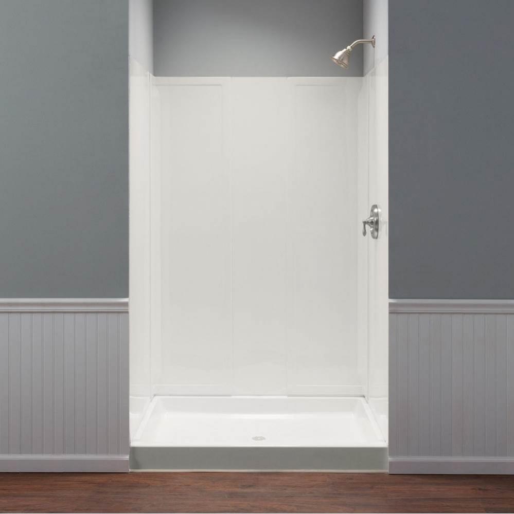 Durawall Shower Wall, White, Fits up to 60'' Wx40.5'' D Alcove