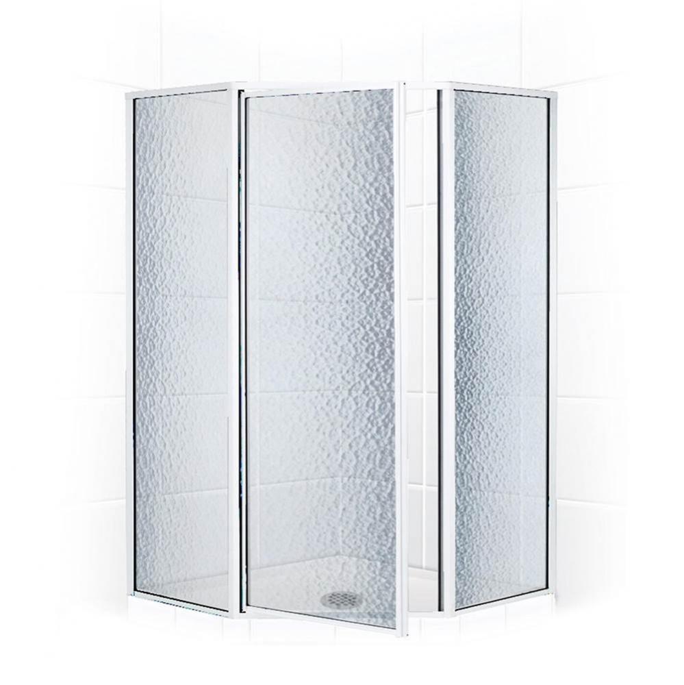 Neo Angle Shower Enclosure with Obscure Glass, 36'', Silver
