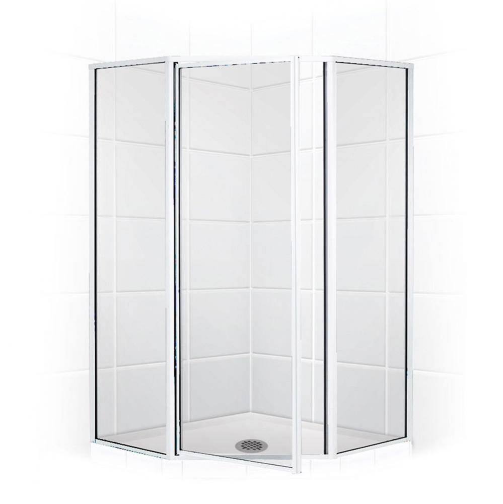 Neo Angle Shower Enclosure with Clear Glass, 36'', Chrome