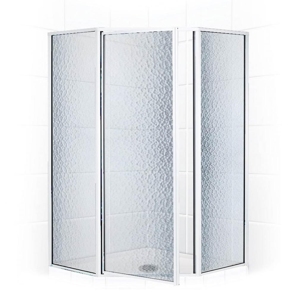 Neo Angle Shower Enclosure with Obscure Glass, 38'', Silver
