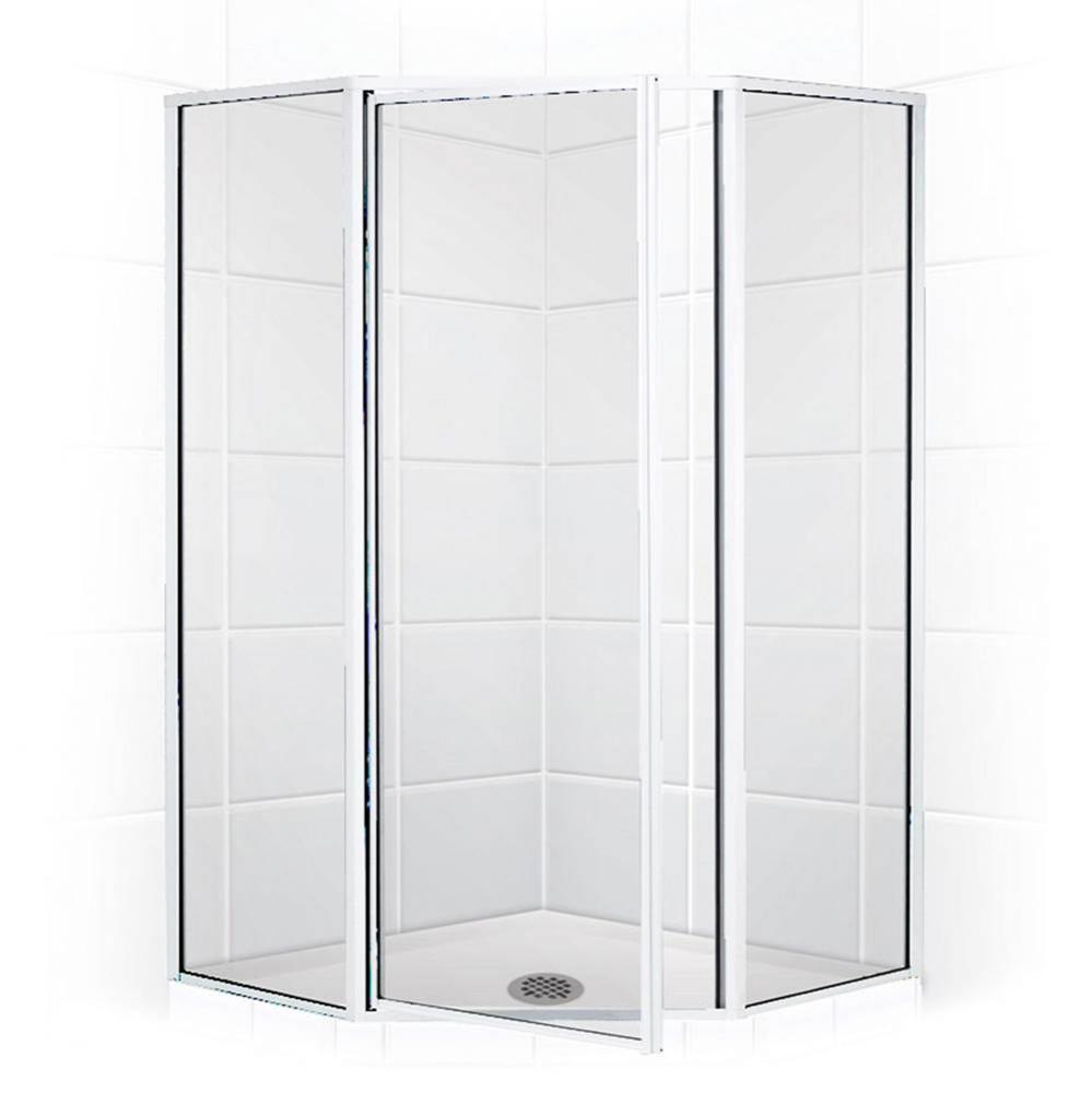 Neo Angle Shower Enclosure with Clear Glass, 38'', Chrome
