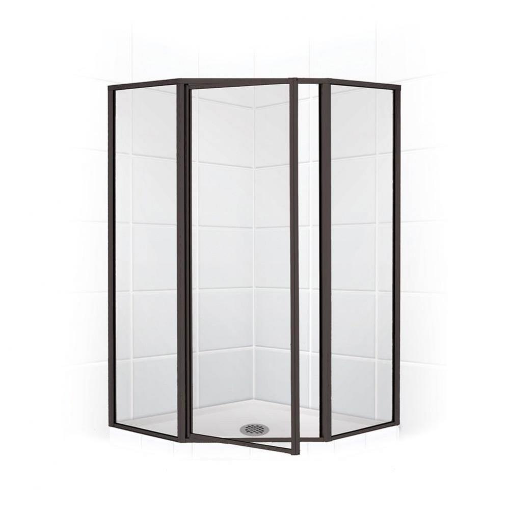Neo Angle Shower Enclosure with Clear Glass, 38'', Oil Rub Bronze