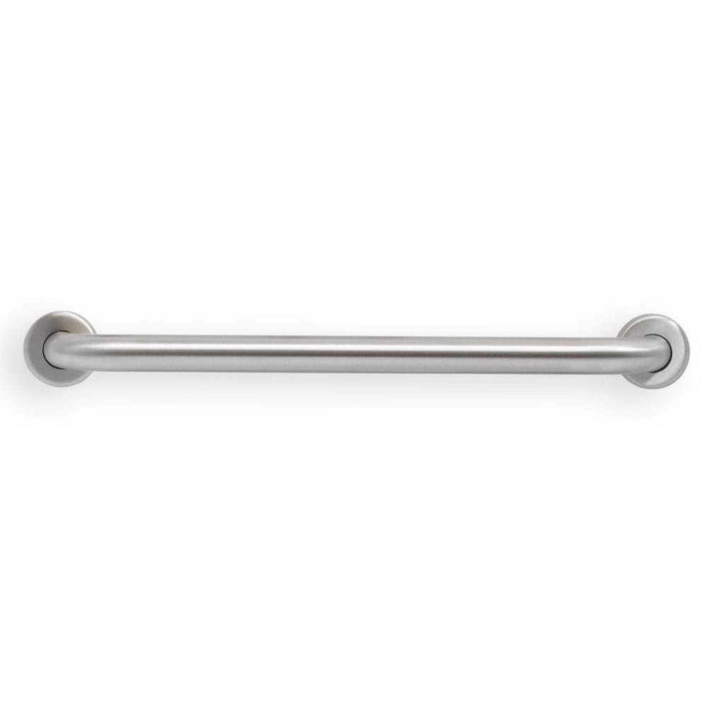 Grab Bar, 24'' L, 1.5'', Smooth, Stainless Steel