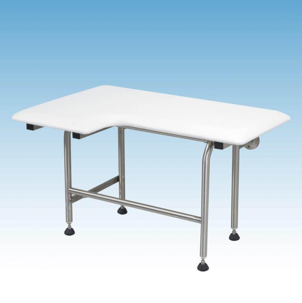 Padded Fold Down Seat with Legs, 32'', Right Hand