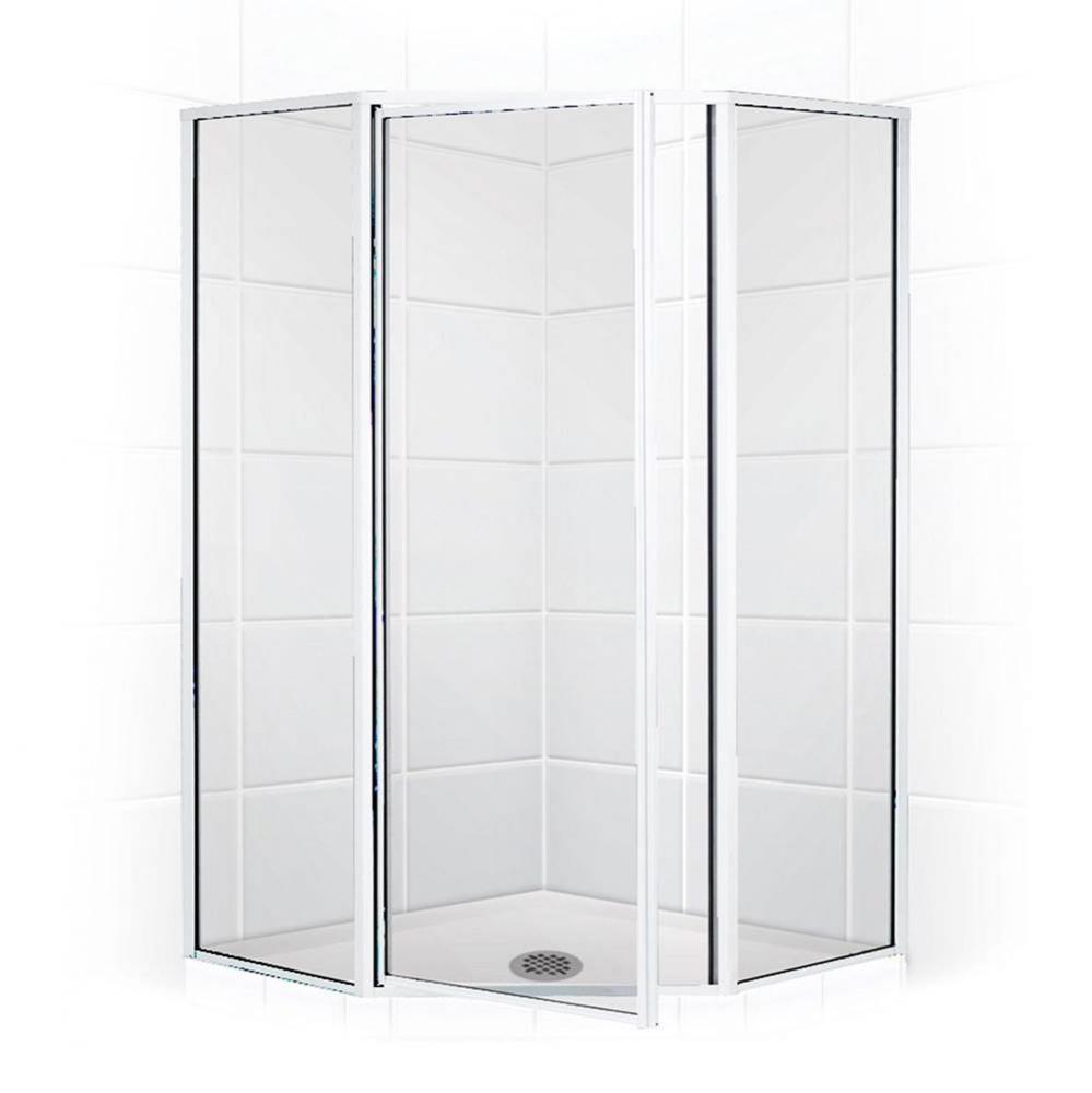Neo Angle Shower Enclosure with Clear Glass, 42'', Chrome