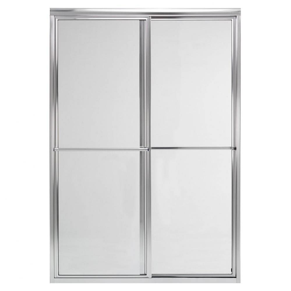 Bypass Enclosure with Clear Glass, 48'', Chrome