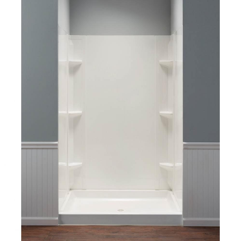 Durawall Shower Wall, White, Fits up to 48'' Wx42'' D Alcove