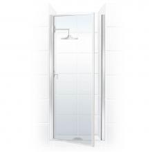 Mustee And Sons 32.705 - Pivot Door with Clear Glass, 32'', Chrome