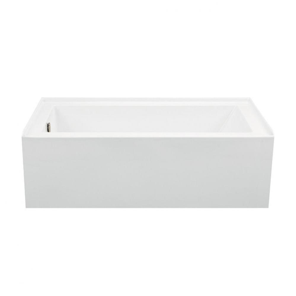 60X32 Bone Integral Skirted Whirlpool/Aria Elite Combo-Left Hand Drain-Cameron