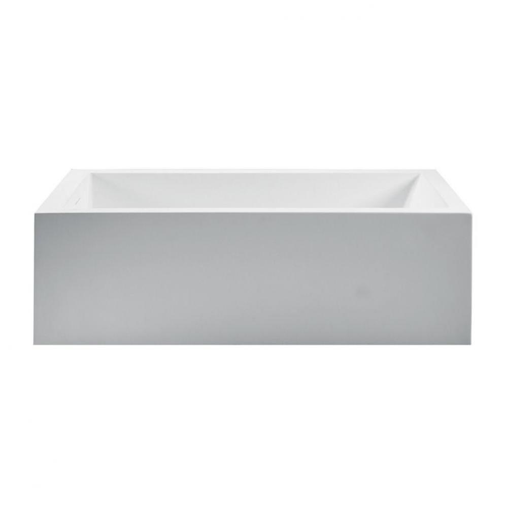 Maddux Sculpturestone Freestanding/Undermount Air Bath - Matte White (67.375X32.5)