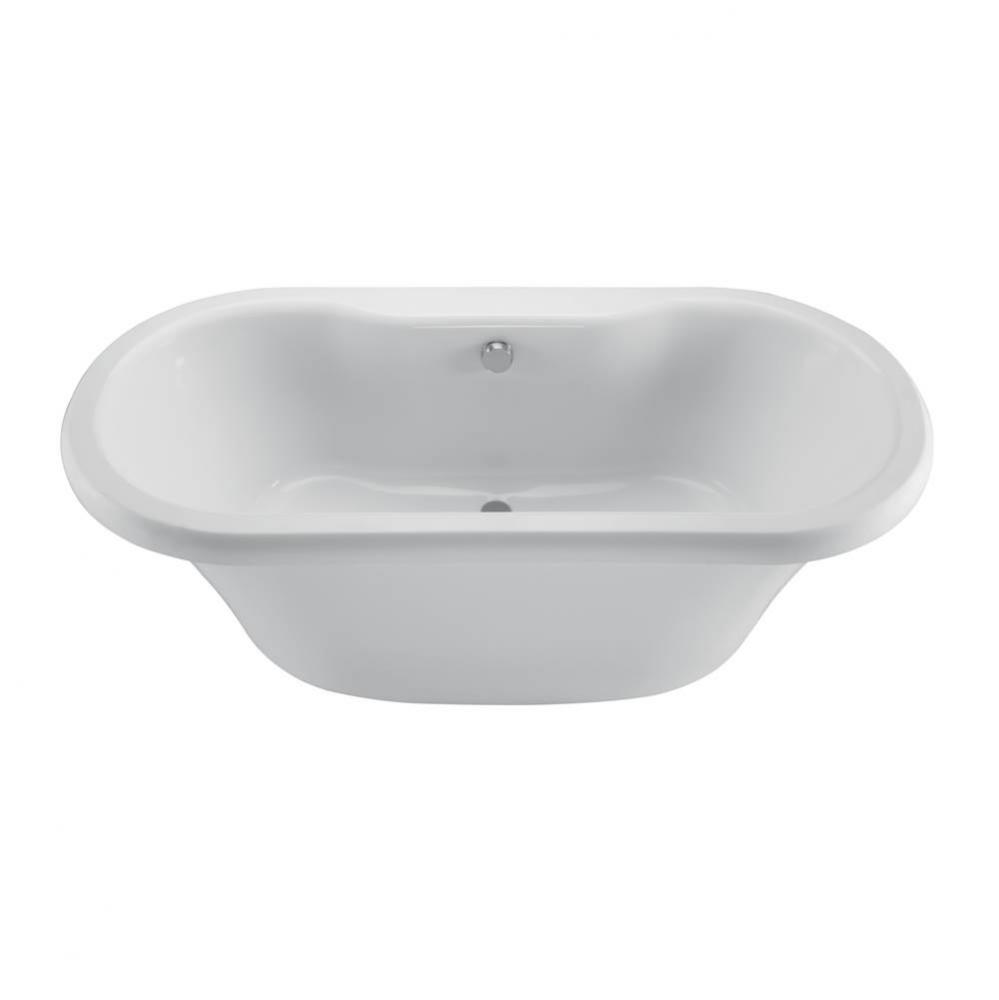 Melinda 6 Acrylic Cxl Freestanding Faucet Deck W/Pedestal Air Bath - White (71.625X35.5)