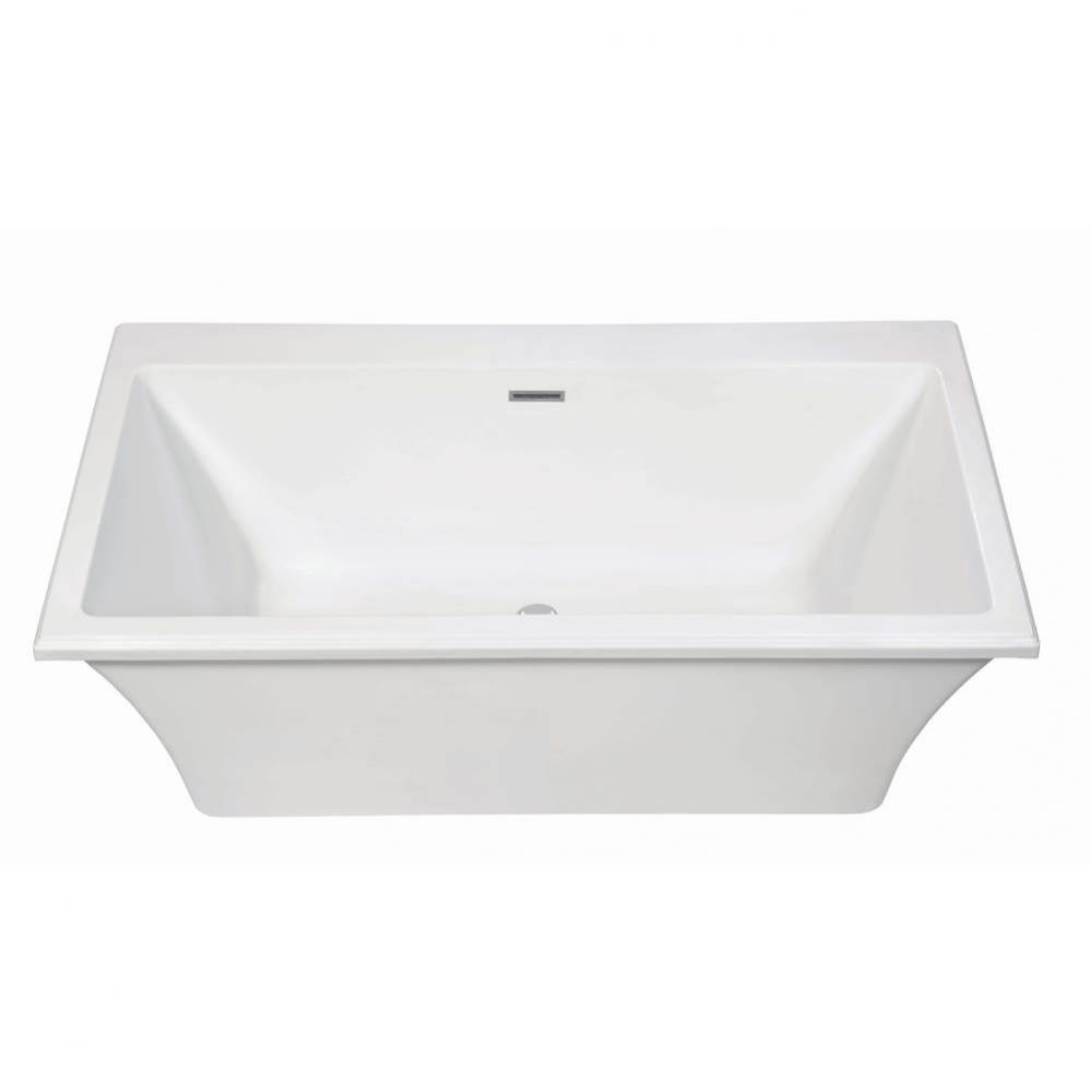 Madelyn 5 Dolomatte Freestanding Faucet Deck Soaker - White (65.75X36)