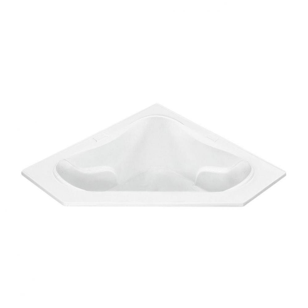Cayman 1 Acrylic Cxl Drop In Corner Microbubbles - Biscuit (59.25X59.25)