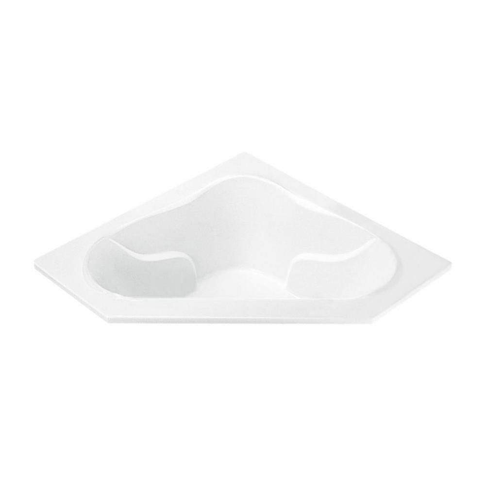 Cayman 2 Acrylic Cxl Drop In Corner Microbubbles - White (54X54)