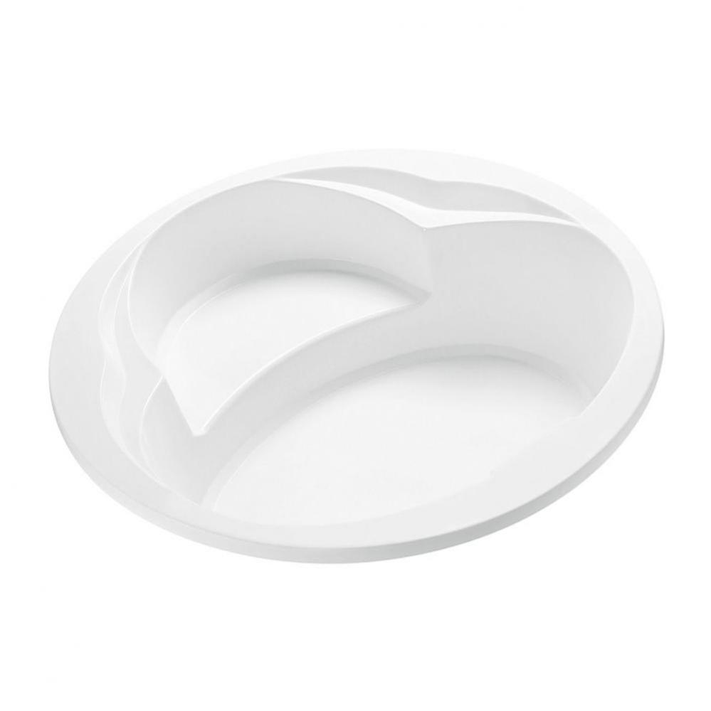 Rendezvous 2 Acrylic Cxl Drop In Air Bath Elite/Microbubbles - Biscuit (60X60)