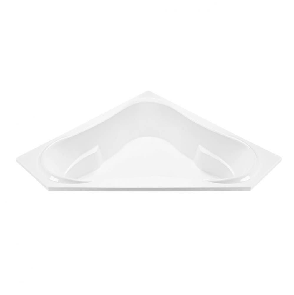 Cayman 5 Acrylic Cxl Drop In Corner Air Bath/Microbubbles - White (71.125X71.125)