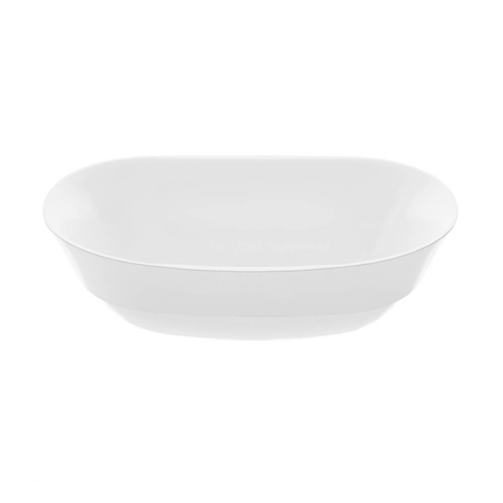 Maricela Sr Mineral Composite Vessel Sink - Gloss White (22X14.25)