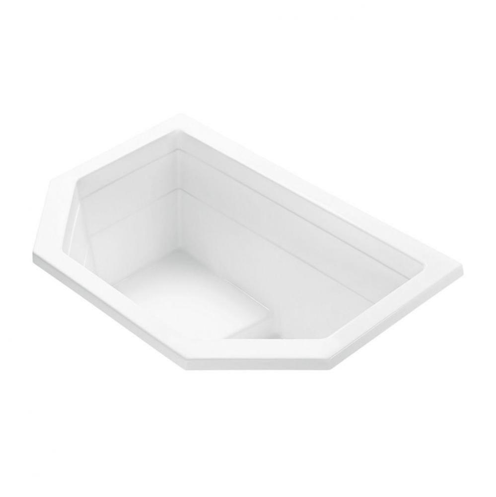 Atlantica Acrylic Cxl Undermount Air Bath/Microbubbles - White (50X23.625/34.75)