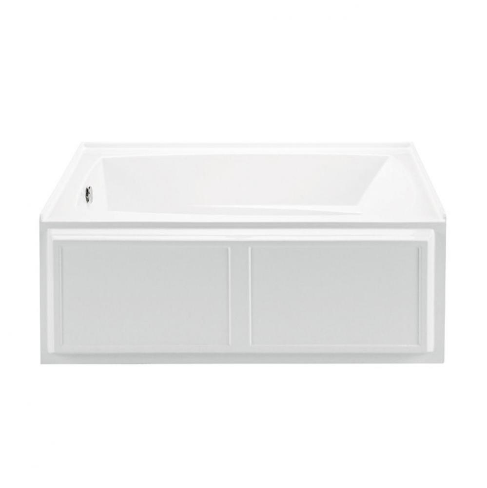 Wyndham 5 Acrylic Cxl Alcove Integral Skirted Lh Air Bath Elite/Microbubbles - Biscuit (59.75X32)