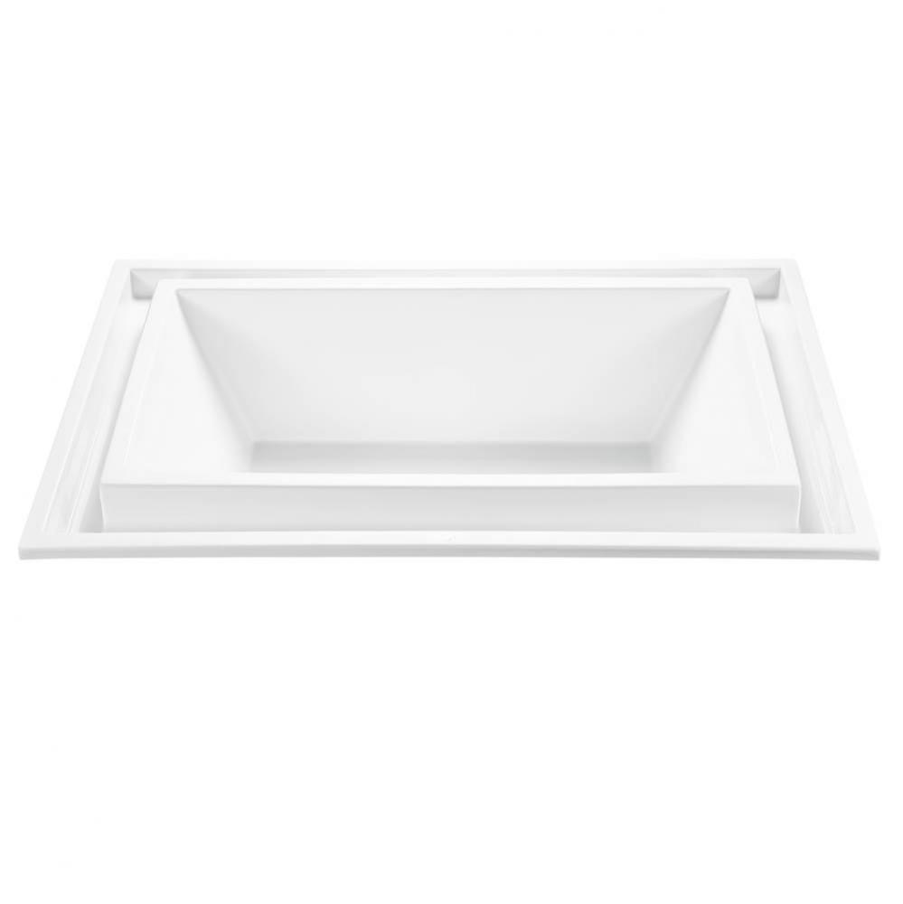 Caribe Acrylic Cxl Drop In Air Bath Elite/Microbubbles - Biscuit (78.25X46.75)