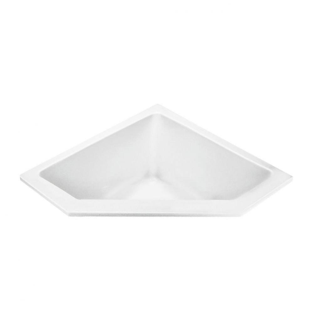 Deborah 2 Acrylic Cxl Undermount Corner Air Bath/Microbubbles - White (42.25X42.25)