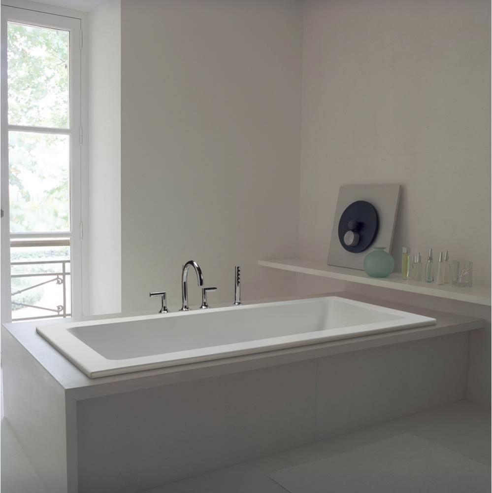 Andrea 8 Dolomatte Undermount Air Bath/Microbubbles - White (71.625X36)