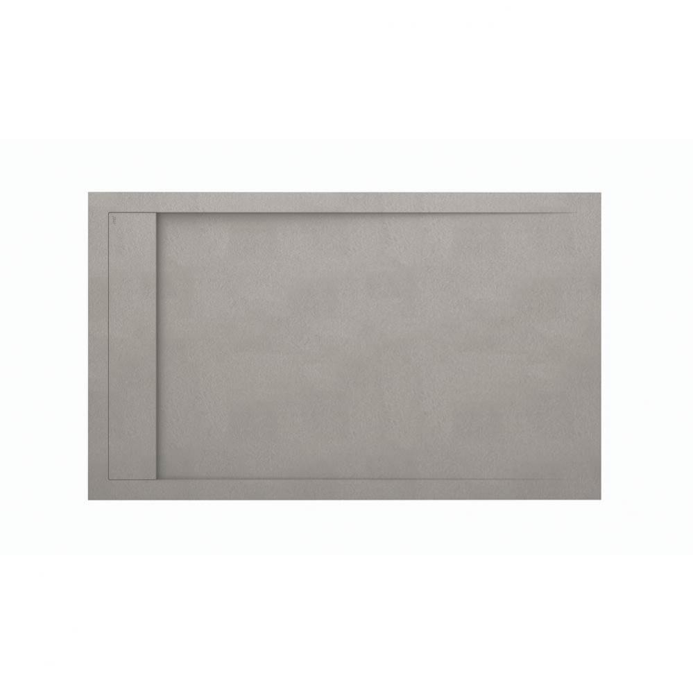 6042 Mineral Composite Multi-Threshold Hidden End Drain In Pizarra Texture -Lh-Gray