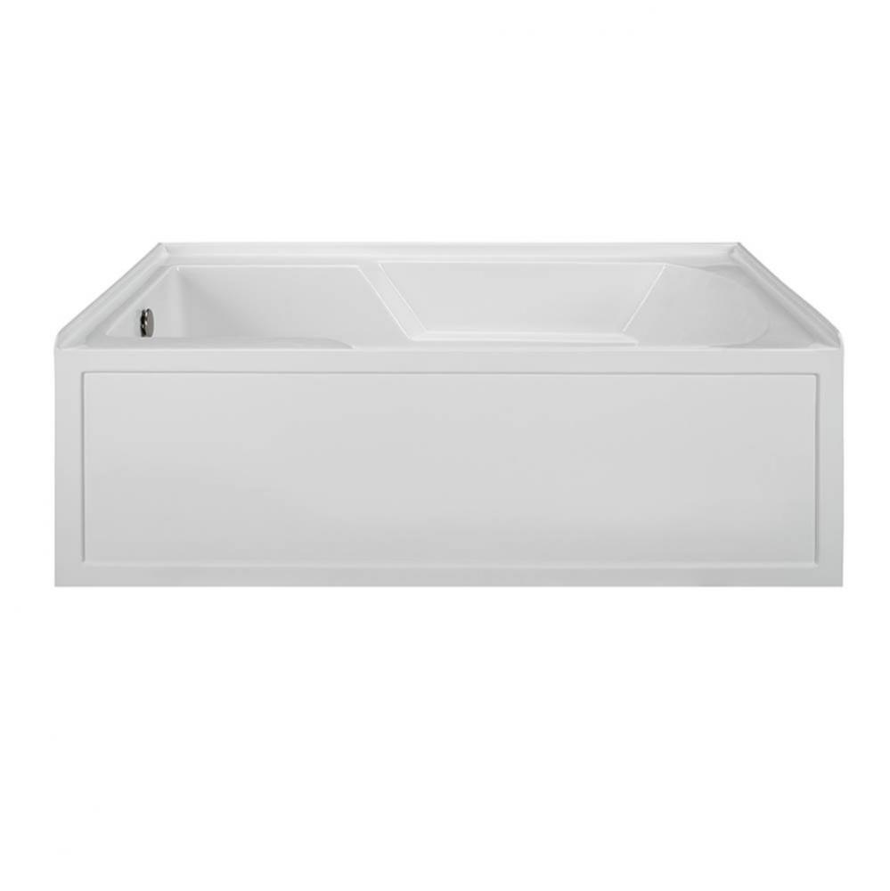 60X36 BISCUIT LEFT HAND DRAIN INTEGRAL SKIRTED AIR BATH W/ INTEGRAL TILE FLANGE-BASI