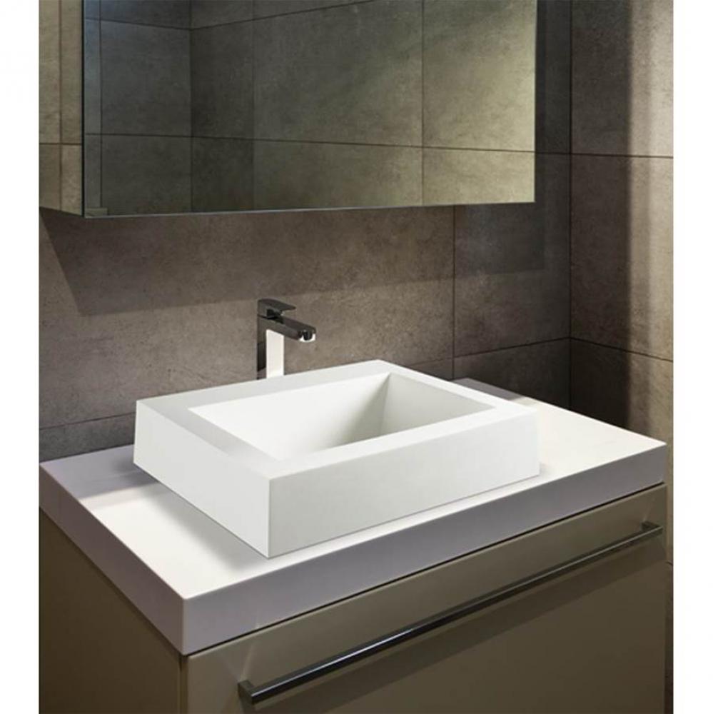 METRO 1 WALL- MOUNTED SINK 22X17X7 MATTE WHITE