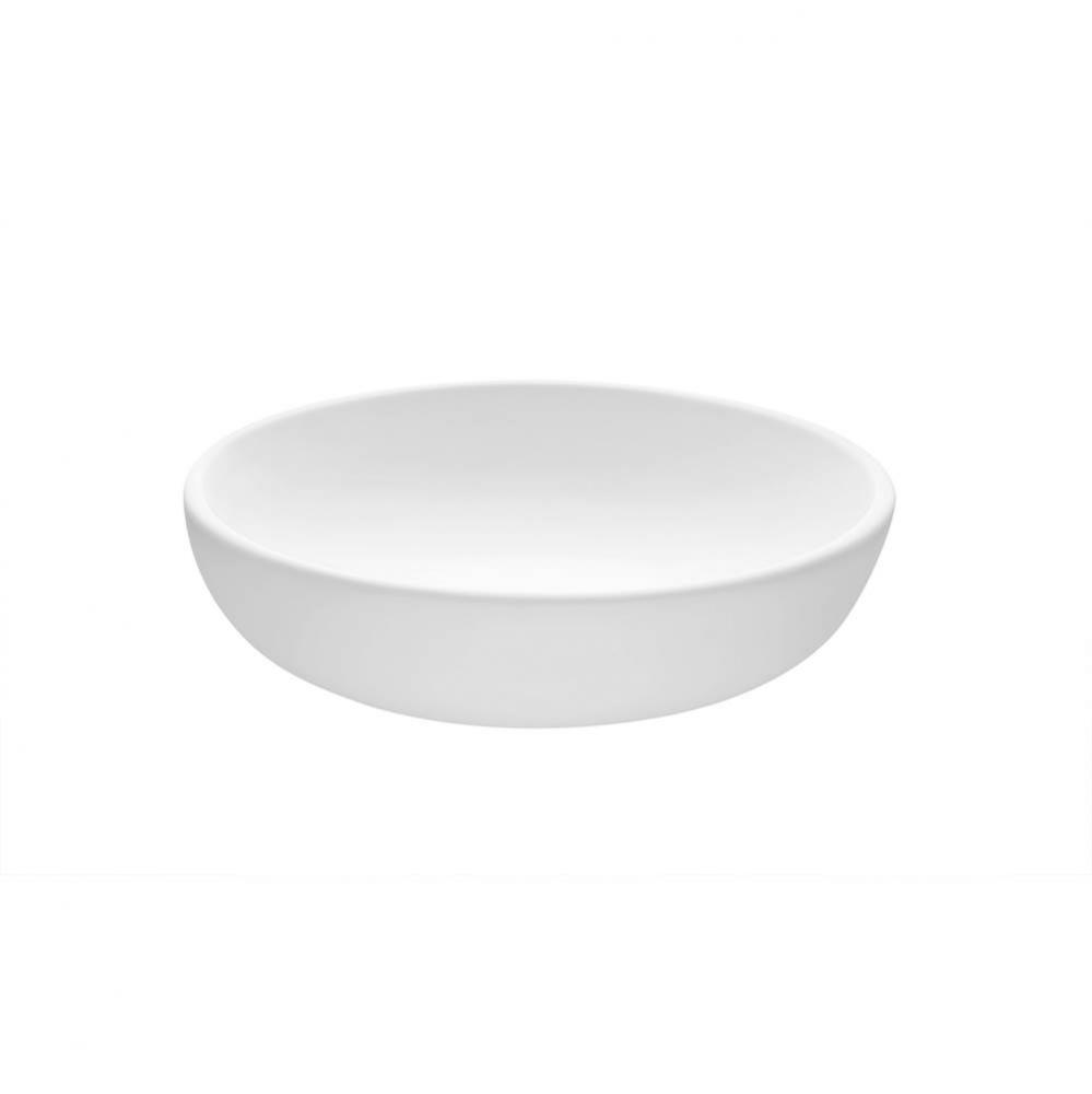 14X4 MATTE WHITE ESS SINK-LUNA 1 FLAT RIM