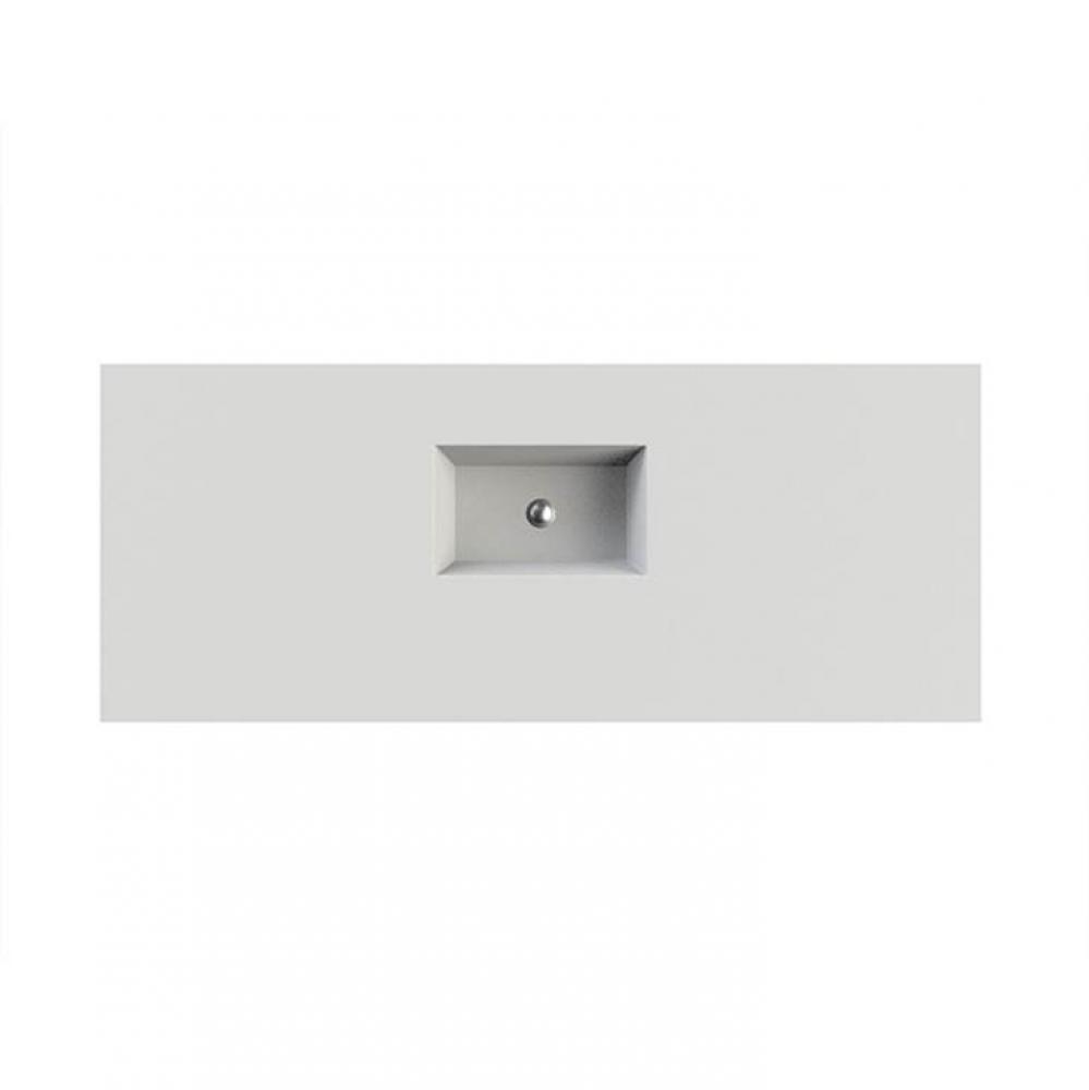 Petra 9 Sculpturestone Counter Sink Single Bowl Up To 68''- Gloss White