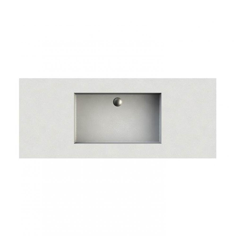 Petra 13 Sculpturestone Counter Sink Double Bowl Up To 68''- Gloss White